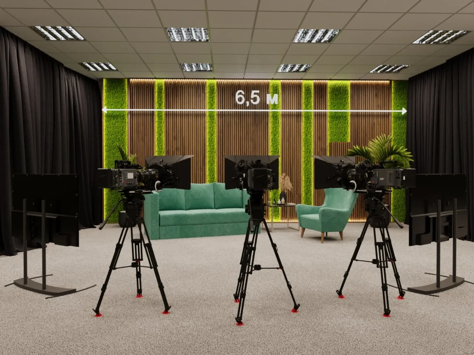 Аренда фотостудии OkVideo.pro Зал Зеленый в Москве | Фото 