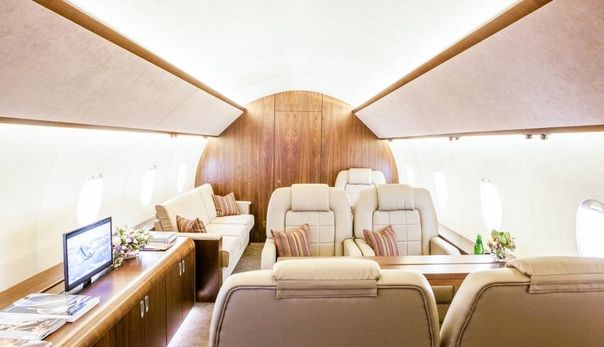 Аренда фотостудии Private Jet Studio Зал Салон Gulfstream 650 в Москве | Фото 